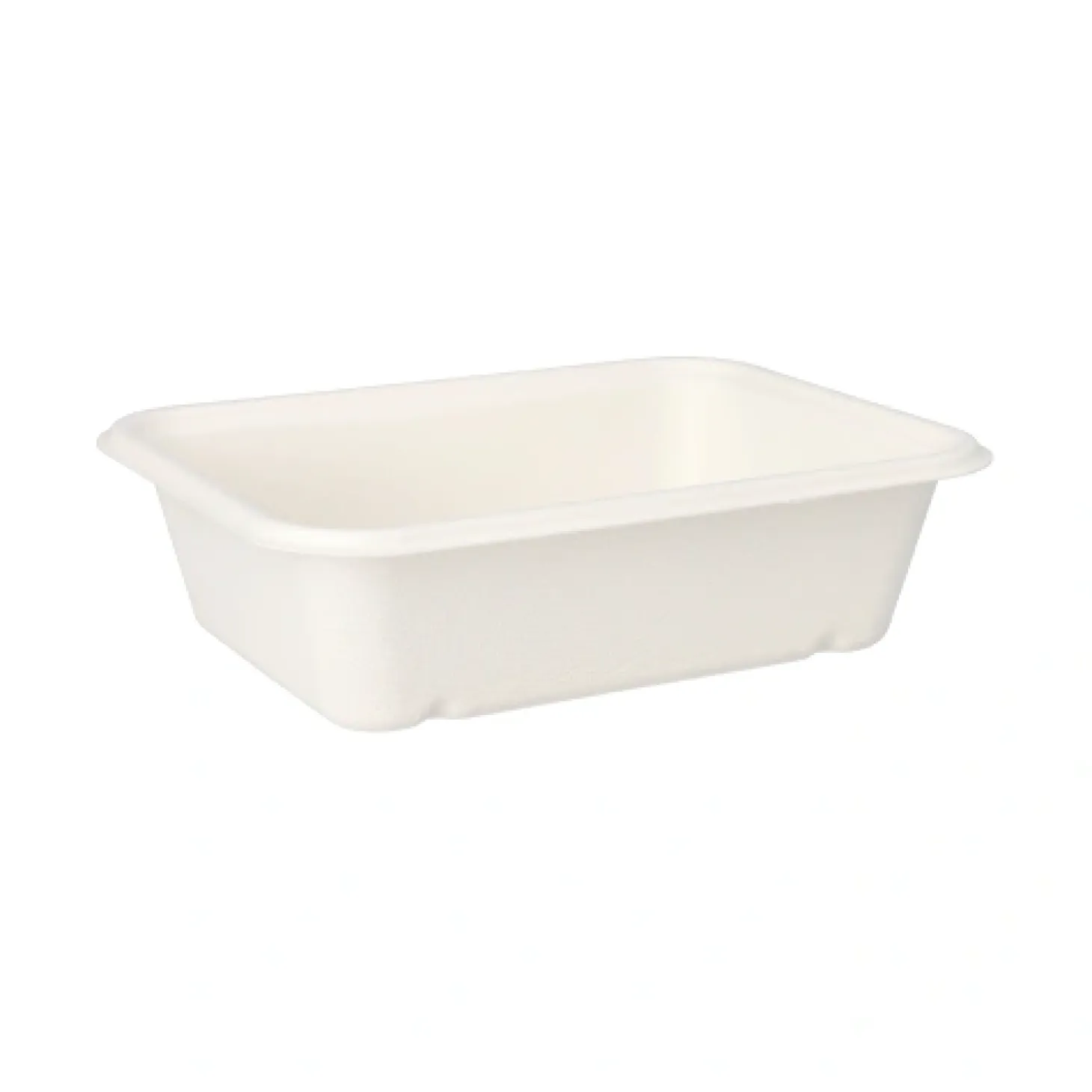 PAPSTAR Schalen, Zuckerrohr "pure" ungeteilt 5,6 cm x 15,3 cm x 20,3 cm weiß