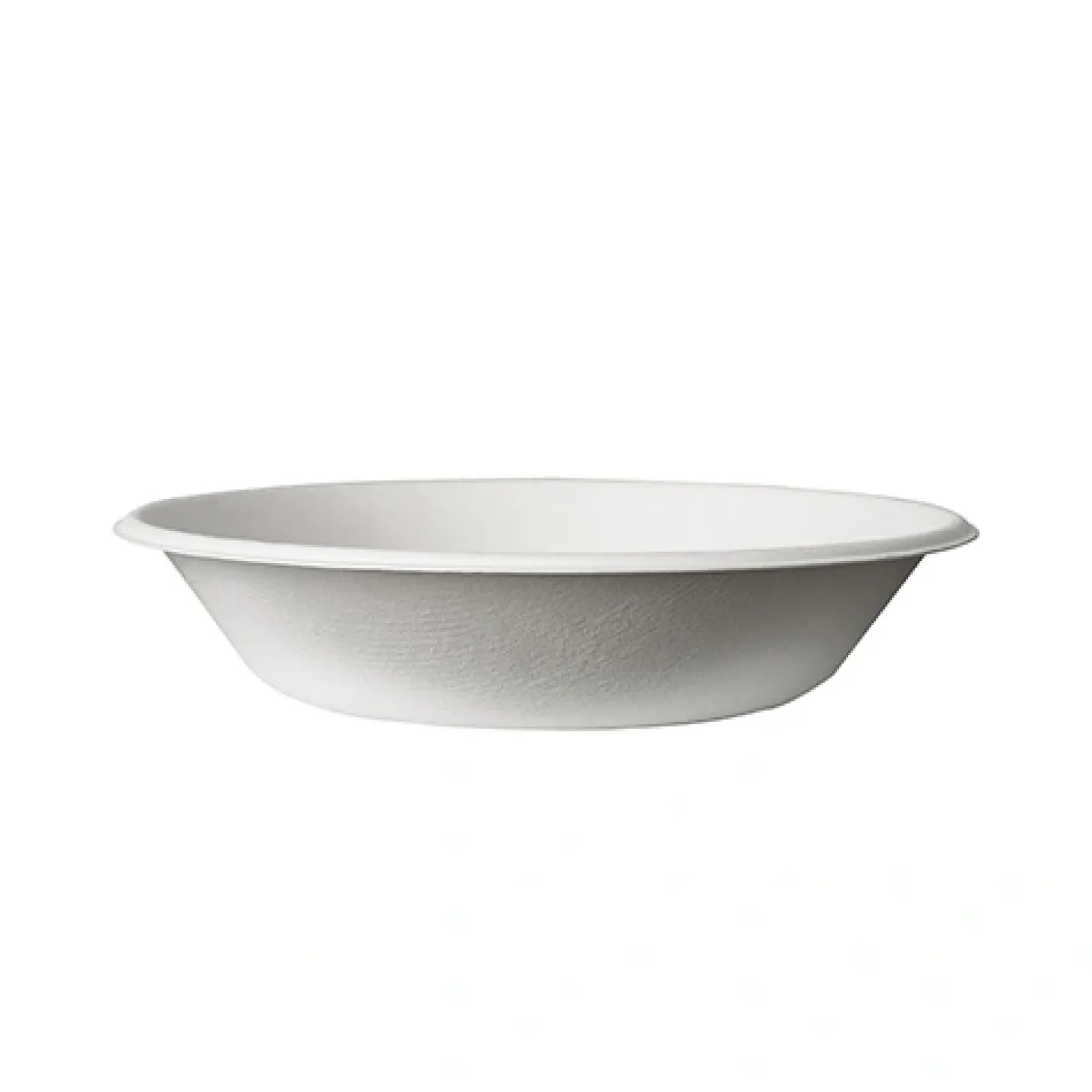 PAPSTAR Schalen, Zuckerrohr "pure" 680 ml Ø 19 cm, 4 cm weiß, 100 Stück