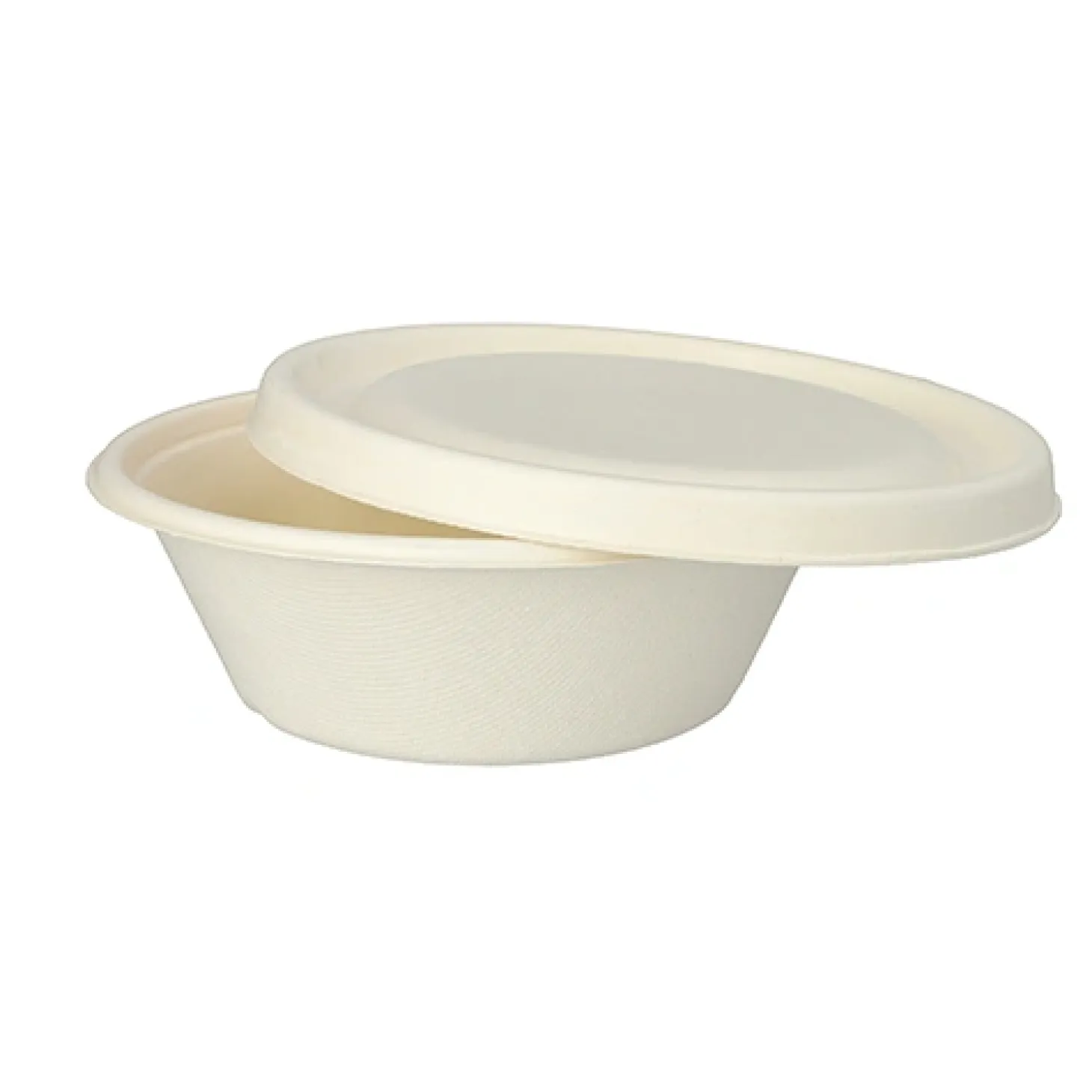 PAPSTAR Schalen, Zuckerrohr "pure" 600 ml Ø 17 cm, 5,5 cm weiß