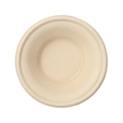 PAPSTAR Schalen, Zuckerrohr "pure" 380 ml Ø 15,5 cm, 4,6 cm natur