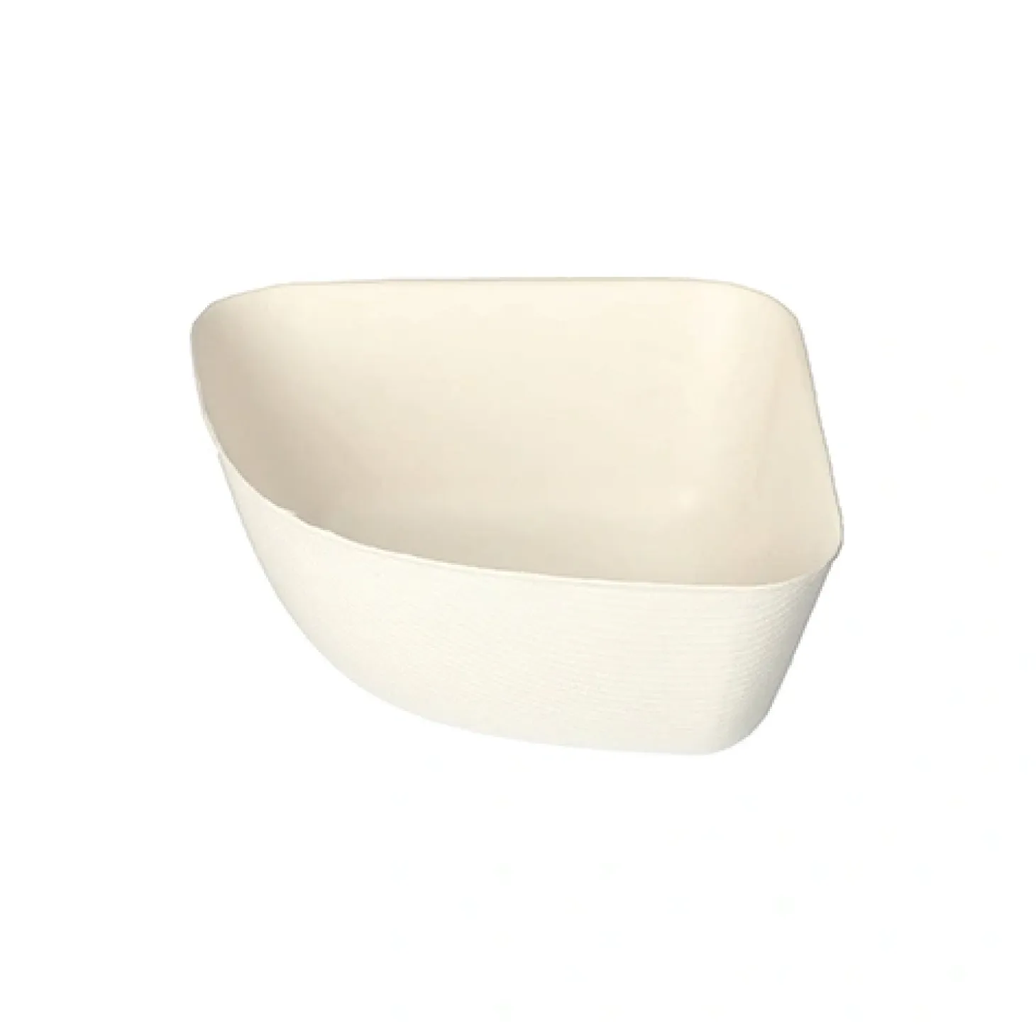 PAPSTAR Schalen, Zuckerrohr "pure" 5,5 cm x 12,8 cm x 12,8 cm weiß "Belle Vie, Ligne Carrée"