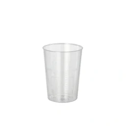 PAPSTAR Schägner Trinkbecher PS 0,07 l Ø 5 cm, 6,5 cm glasklar