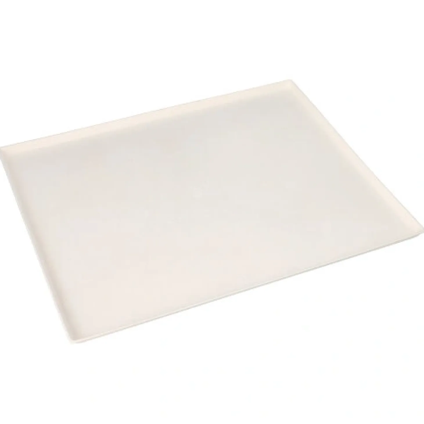 PAPSTAR Servierplatten, Zuckerrohr "pure" eckig 32,5 cm x 26,5 cm x 1 cm weiß "Cella"