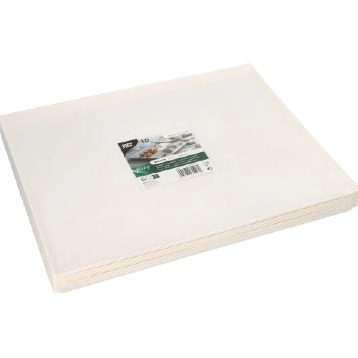 PAPSTAR Servierplatten, Zuckerrohr "pure" eckig 26,5 cm x 32,5 cm x 1 cm weiß "Cella"