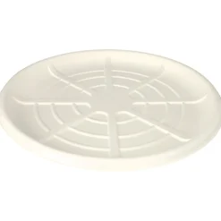 PAPSTAR Servierplatten, Zuckerrohr "pure" rund Ø 47 cm weiß für Meeresfrüchte, 20 x 3 Stück