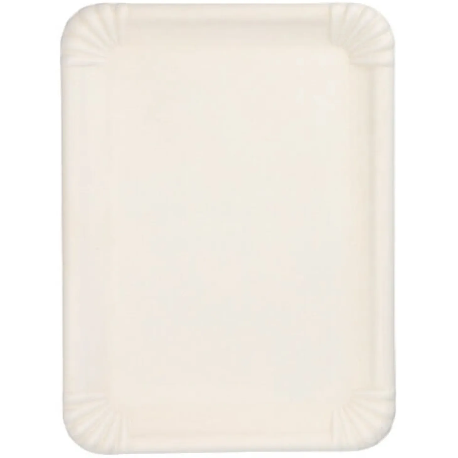 PAPSTAR Servierplatten, Zuckerrohr "pure" eckig 26 cm x 35 cm weiß, 20 x 6 Stück