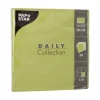 PAPSTAR Servietten "DAILY Collection" 1/4-Falz 32 cm x 32 cm olivgrün, 15 x 20 Stück