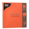 PAPSTAR Servietten "DAILY Collection" 1/4-Falz 32 cm x 32 cm nektarine, 15 x 20 Stück