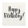 PAPSTAR Servietten, 3-lagig 1/4-Falz 33 cm x 33 cm "Happy Birthday", 12 x 30 Stück