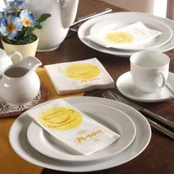 PAPSTAR Servietten, 3-lagig 1/8-Falz 33 cm x 33 cm "Good Morning"