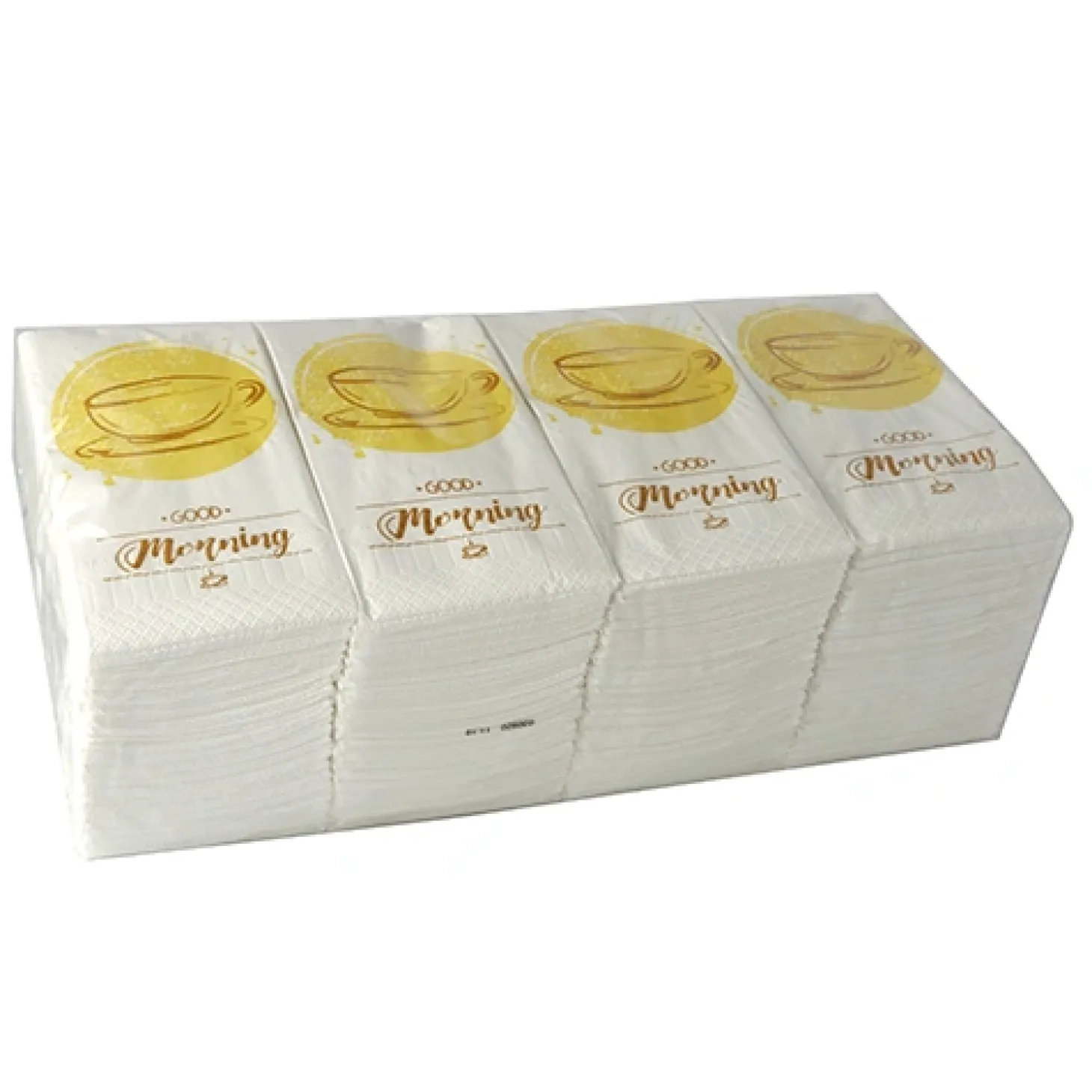 PAPSTAR Servietten, 3-lagig 1/8-Falz 33 cm x 33 cm "Good Morning"