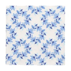 PAPSTAR Servietten, 3-lagig 1/4-Falz 33 cm x 33 cm "Blue Wreaths"