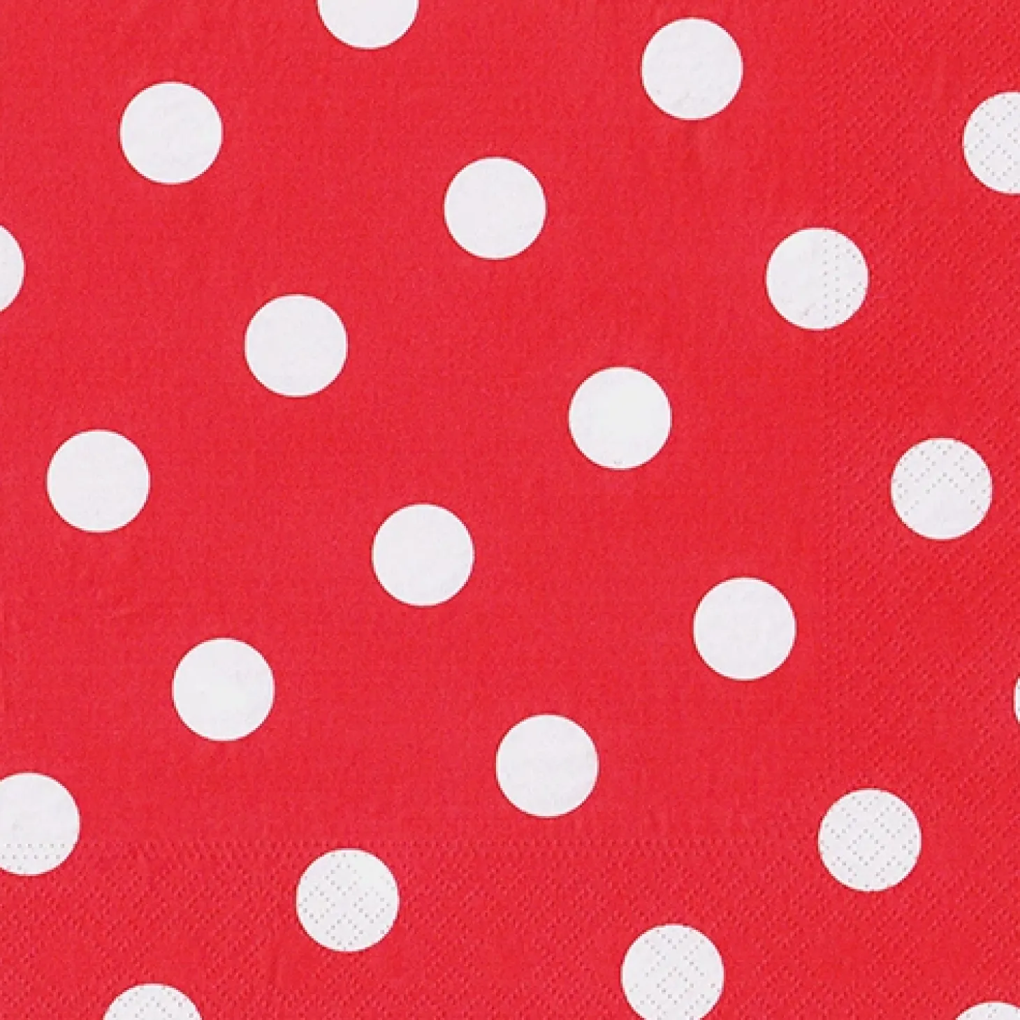 PAPSTAR Servietten, 3-lagig 1/4-Falz 40 cm x 40 cm rot "Dots"