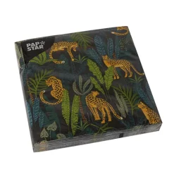 PAPSTAR Servietten, 3-lagig 1/4-Falz 33 cm x 33 cm "Leopard"