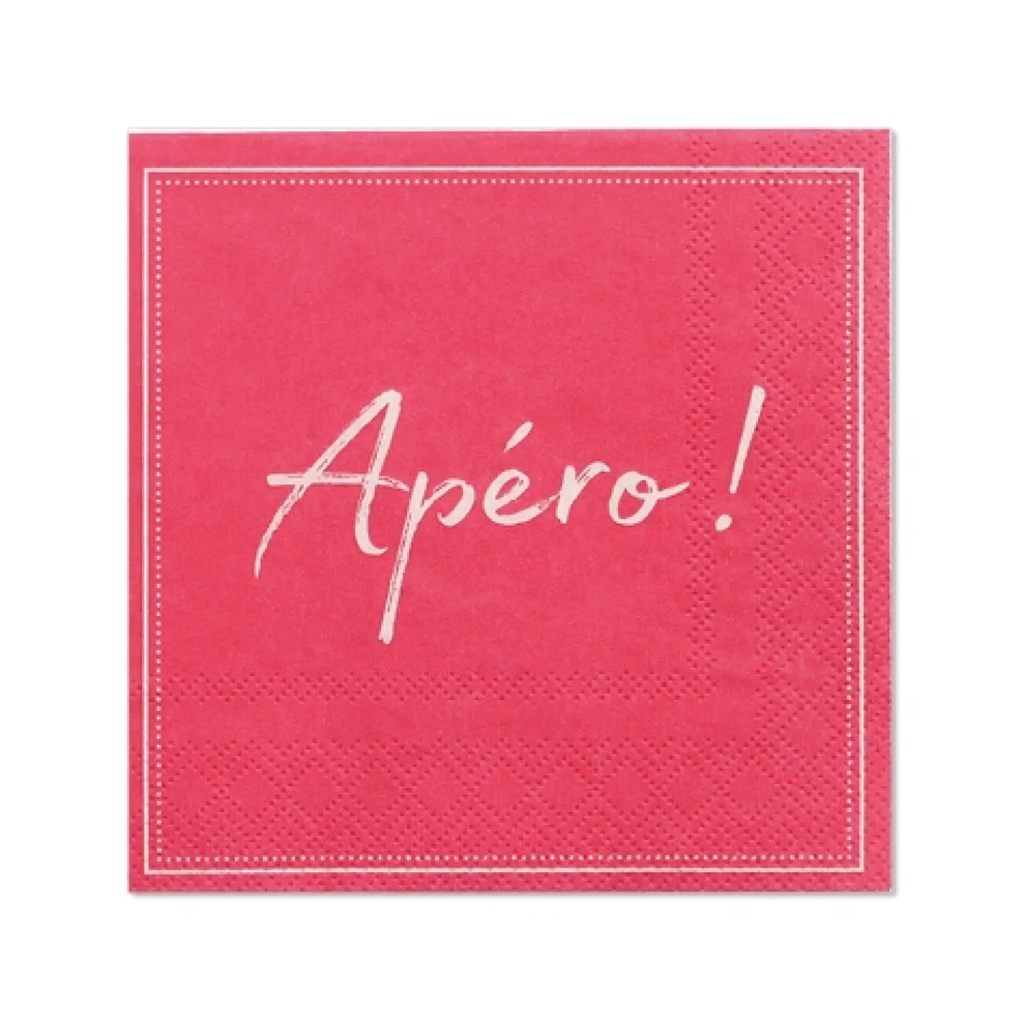 PAPSTAR Servietten, 3-lagig 1/4-Falz 25 cm x 25 cm fuchsia "Apero"