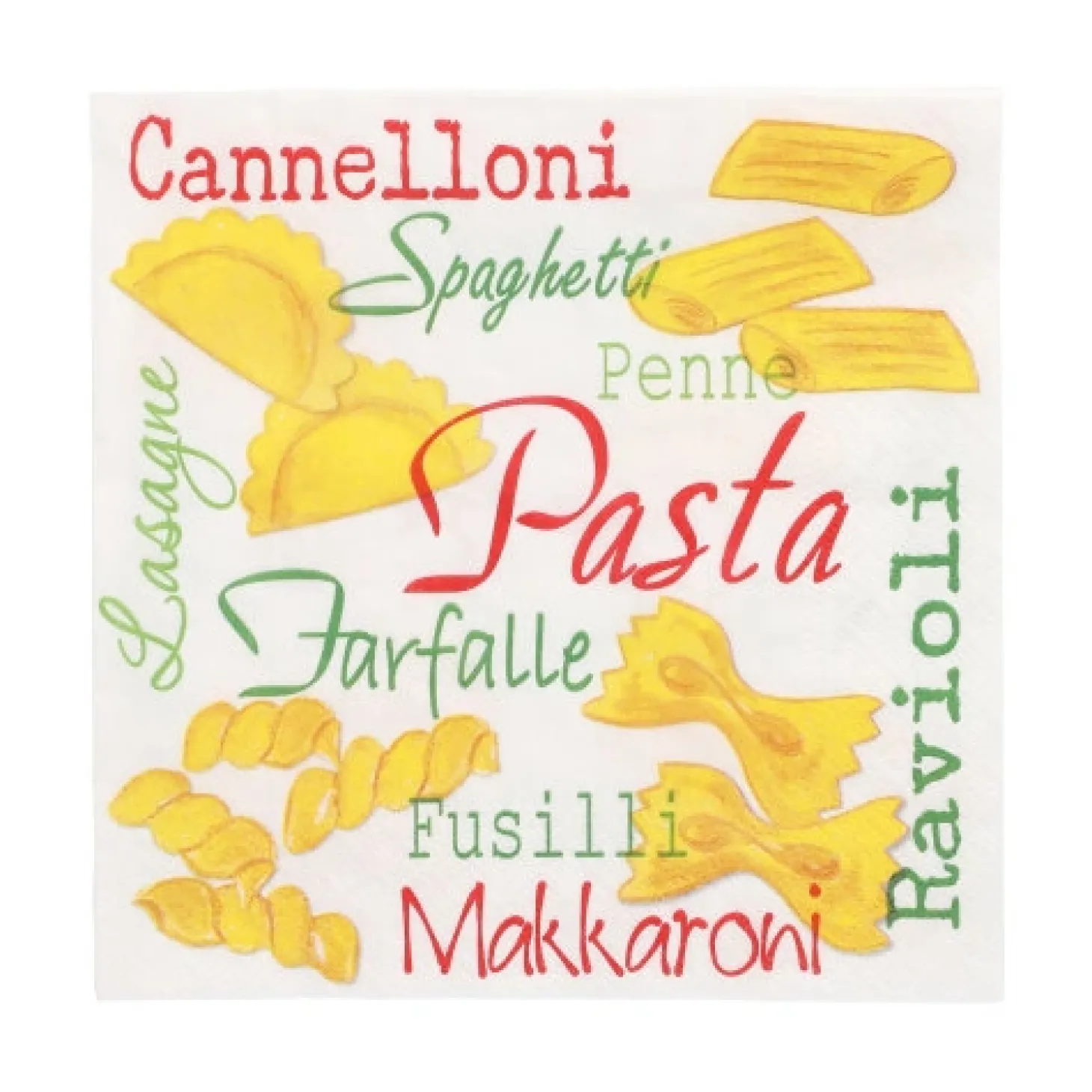 PAPSTAR Servietten, 3-lagig 1/4-Falz 33 cm x 33 cm "Pasta"