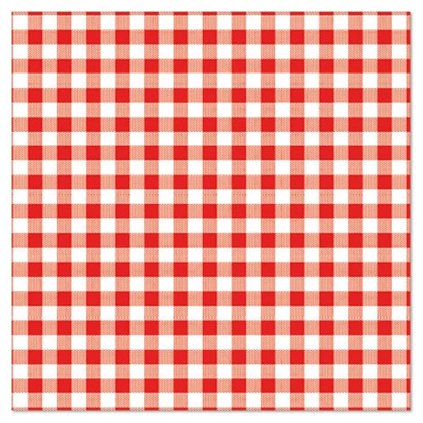 PAPSTAR Servietten, 3-lagig 1/4-Falz 33 cm x 33 cm rot "Vichy Karo", 12 x 30 Stück