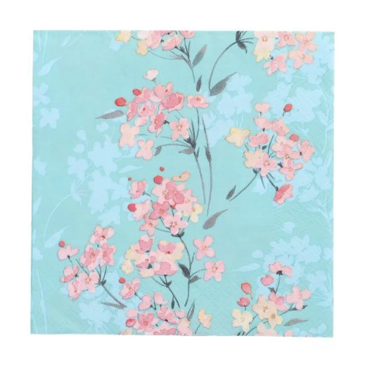 PAPSTAR Servietten, 3-lagig 1/4-Falz 33 cm x 33 cm "Flower Tendril"
