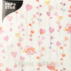 PAPSTAR Servietten, 3-lagig 1/4-Falz 33 cm x 33 cm "Vårhjärta"
