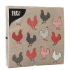 PAPSTAR Servietten, 3-lagig 1/4-Falz 33 cm x 33 cm "Cocotte"