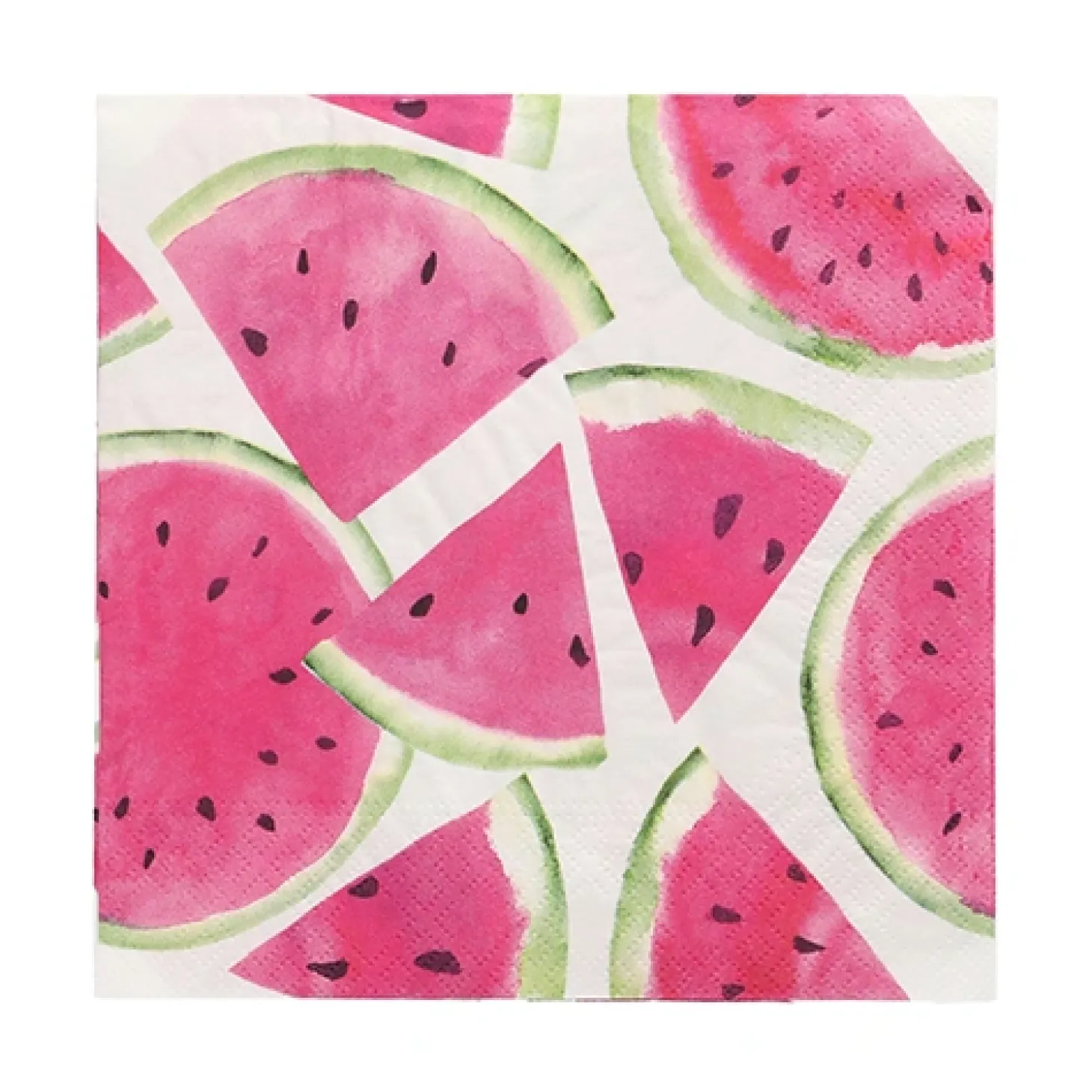 PAPSTAR Servietten, 3-lagig 1/4-Falz 33 cm x 33 cm "Watermelon"