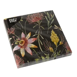 PAPSTAR Servietten, 3-lagig 1/4-Falz 33 cm x 33 cm "Flowers"