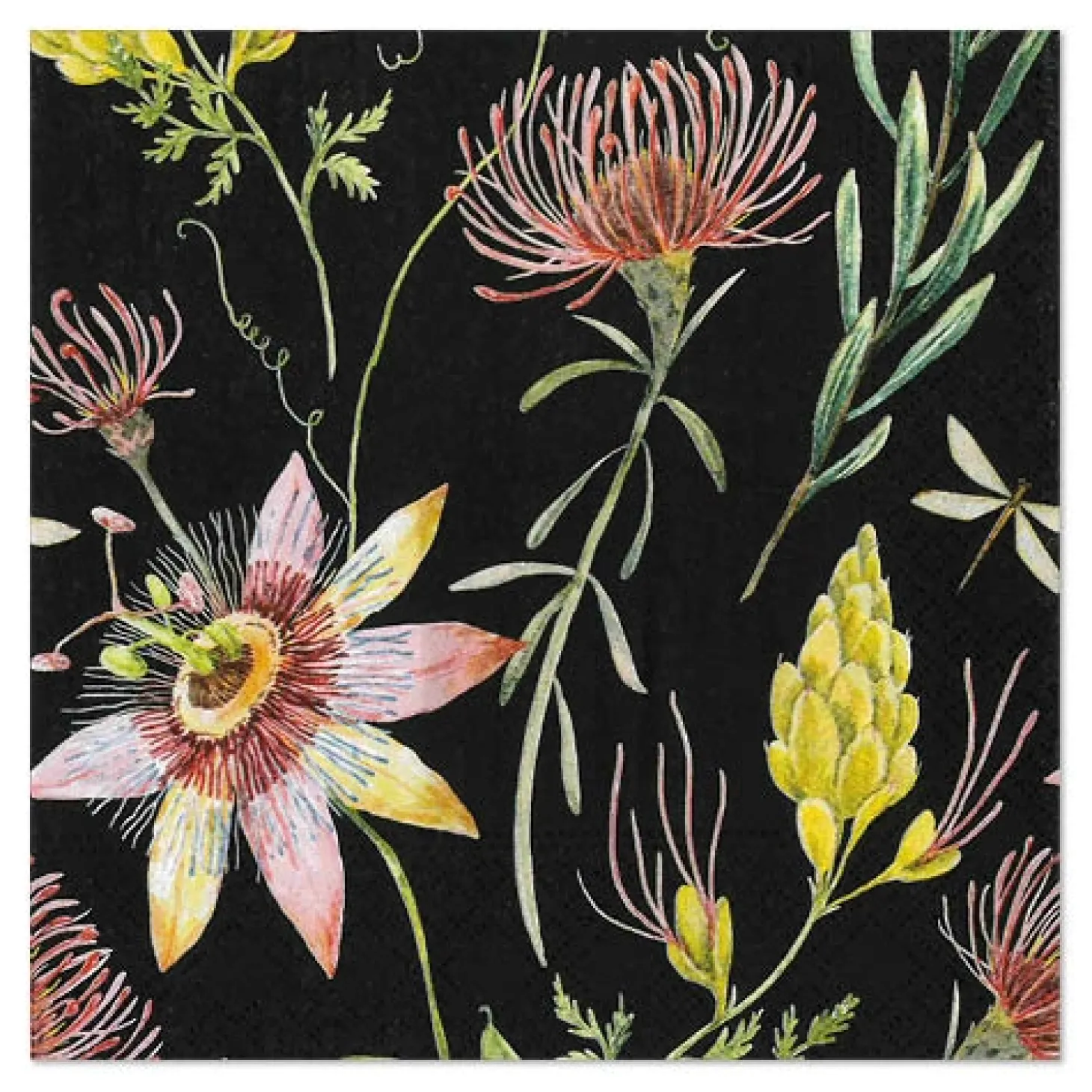 PAPSTAR Servietten, 3-lagig 1/4-Falz 33 cm x 33 cm "Flowers"