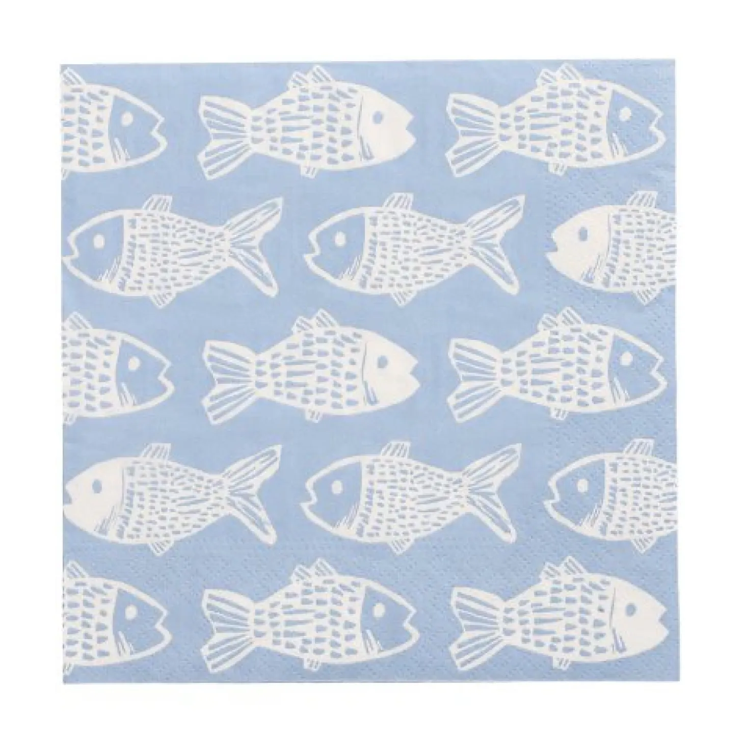 PAPSTAR Servietten, 3-lagig 1/4-Falz 33 cm x 33 cm "Fish"
