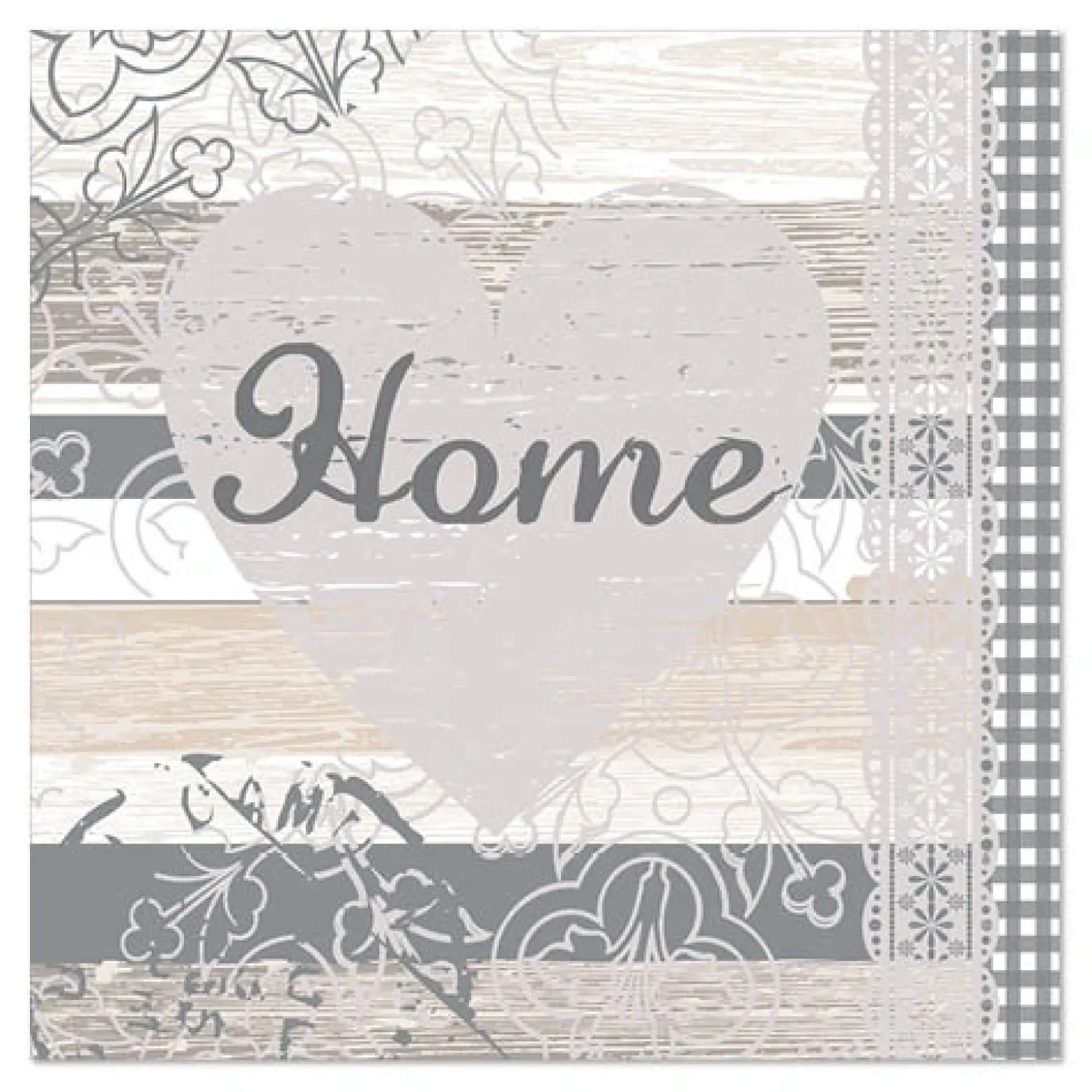 PAPSTAR Servietten, 3-lagig 1/4-Falz 33 cm x 33 cm "Home"