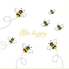 PAPSTAR Servietten, 3-lagig 1/4-Falz 33 cm x 33 cm "Bee Happy"