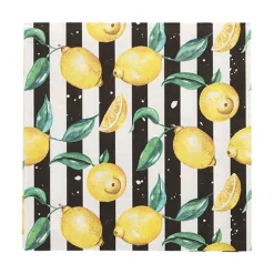 PAPSTAR Servietten, 3-lagig 1/4-Falz 33 cm x 33 cm "Citrus Lines"