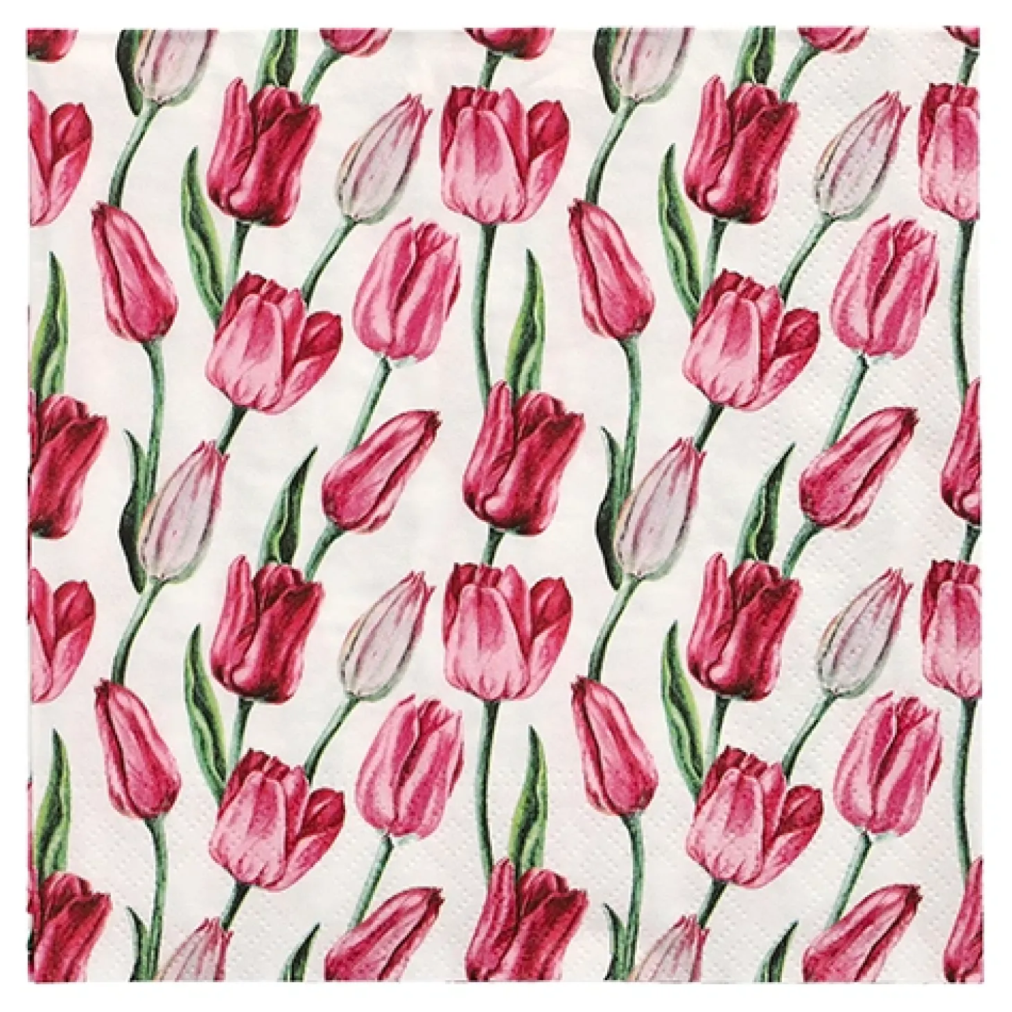 PAPSTAR Servietten, 3-lagig 1/4-Falz 33 cm x 33 cm "Tulip"