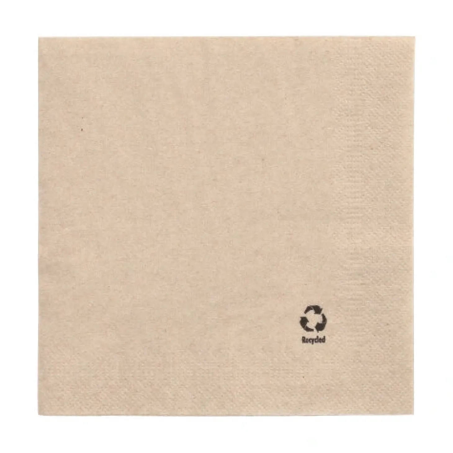 PAPSTAR Servietten, 2-lagig 1/4-Falz 33 cm x 33 cm natur aus recyceltem Papier