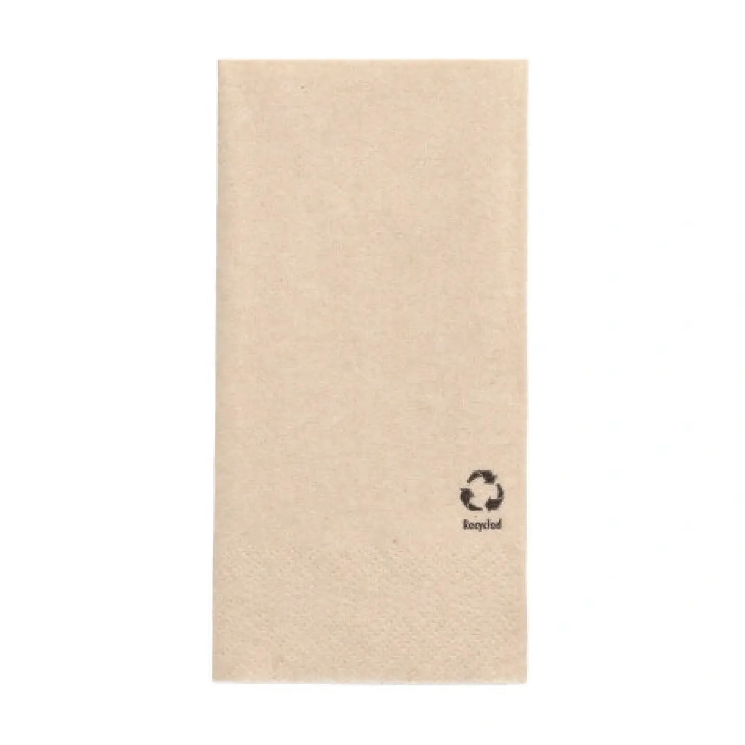 PAPSTAR Servietten, 2-lagig 1/8-Falz 33 cm x 33 cm natur aus recyceltem Papier