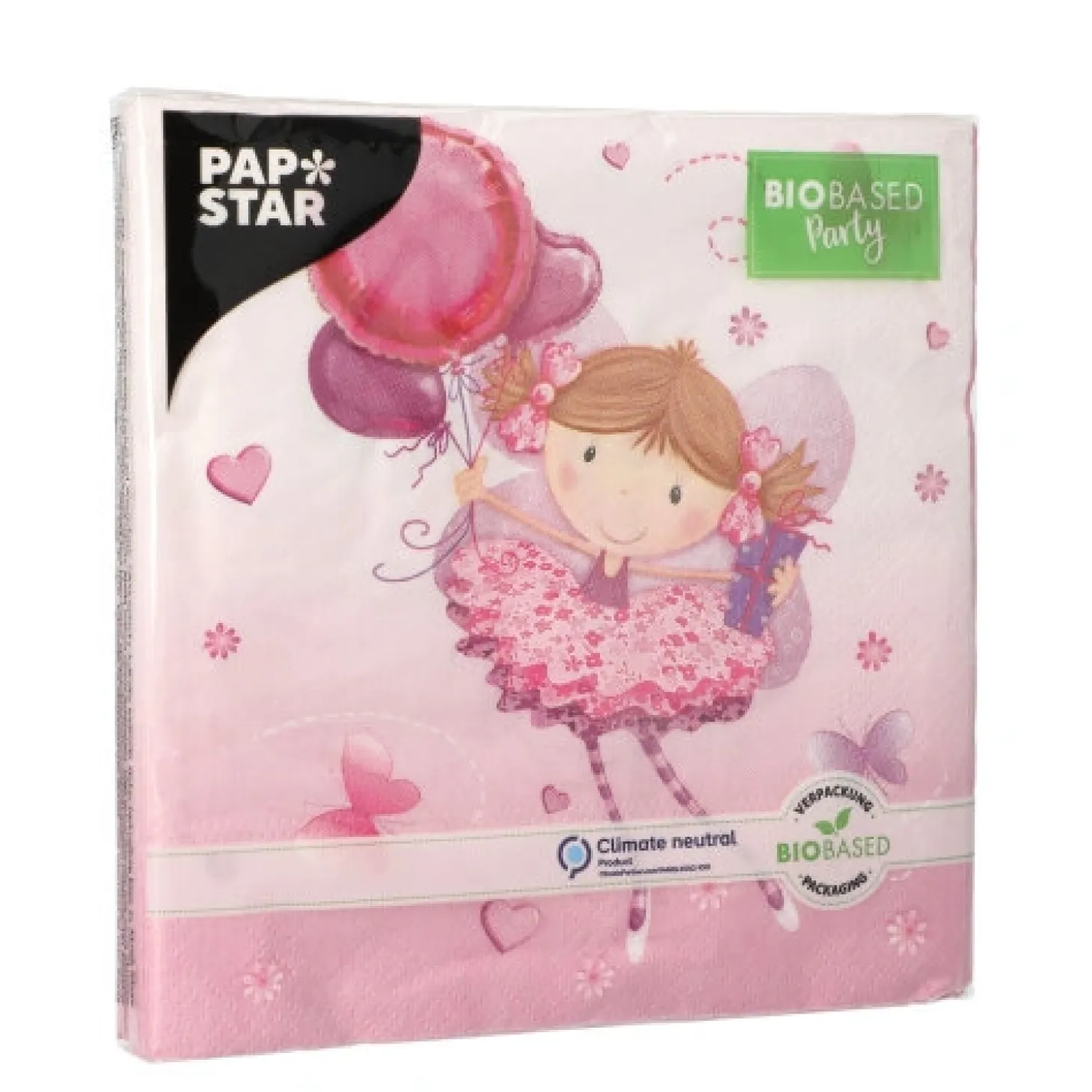 PAPSTAR Servietten, 3-lagig 1/4-Falz 33 cm x 33 cm "Little Dancer"