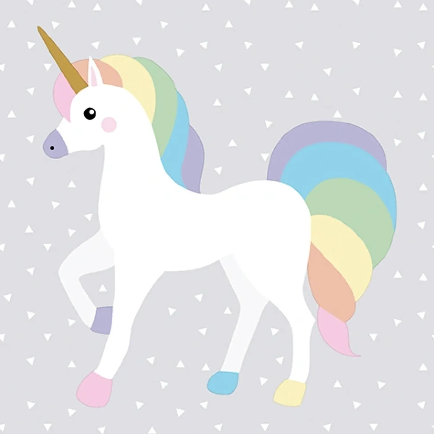 PAPSTAR Servietten, 3-lagig 1/4-Falz 33 cm x 33 cm "Unicorn"