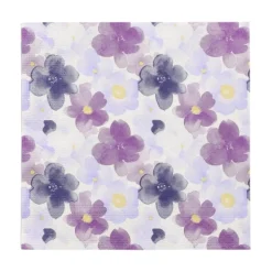 PAPSTAR Servietten, 3-lagig 1/4-Falz 33 cm x 33 cm "Aquarell Flowers", 10 x 20 Stück