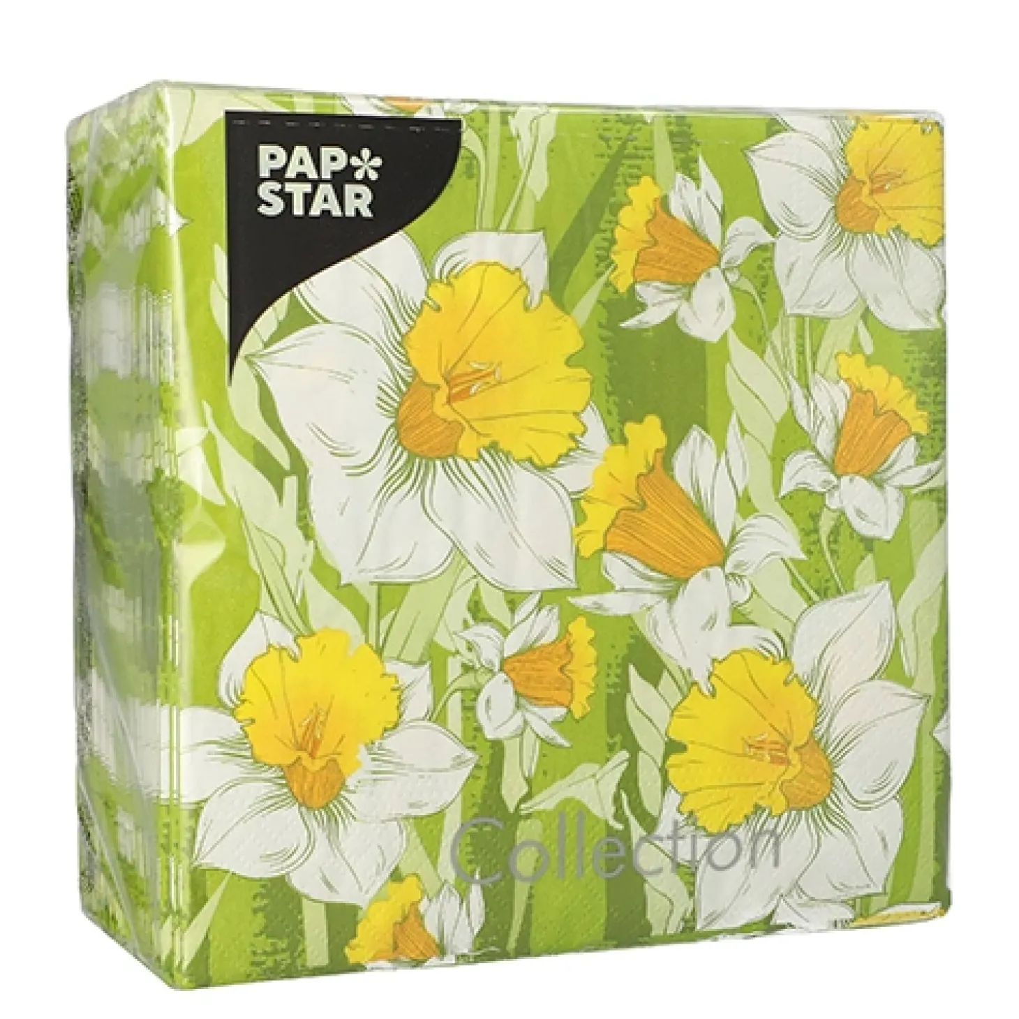 PAPSTAR Servietten, 3-lagig 1/4-Falz 33 cm x 33 cm "Narciso"
