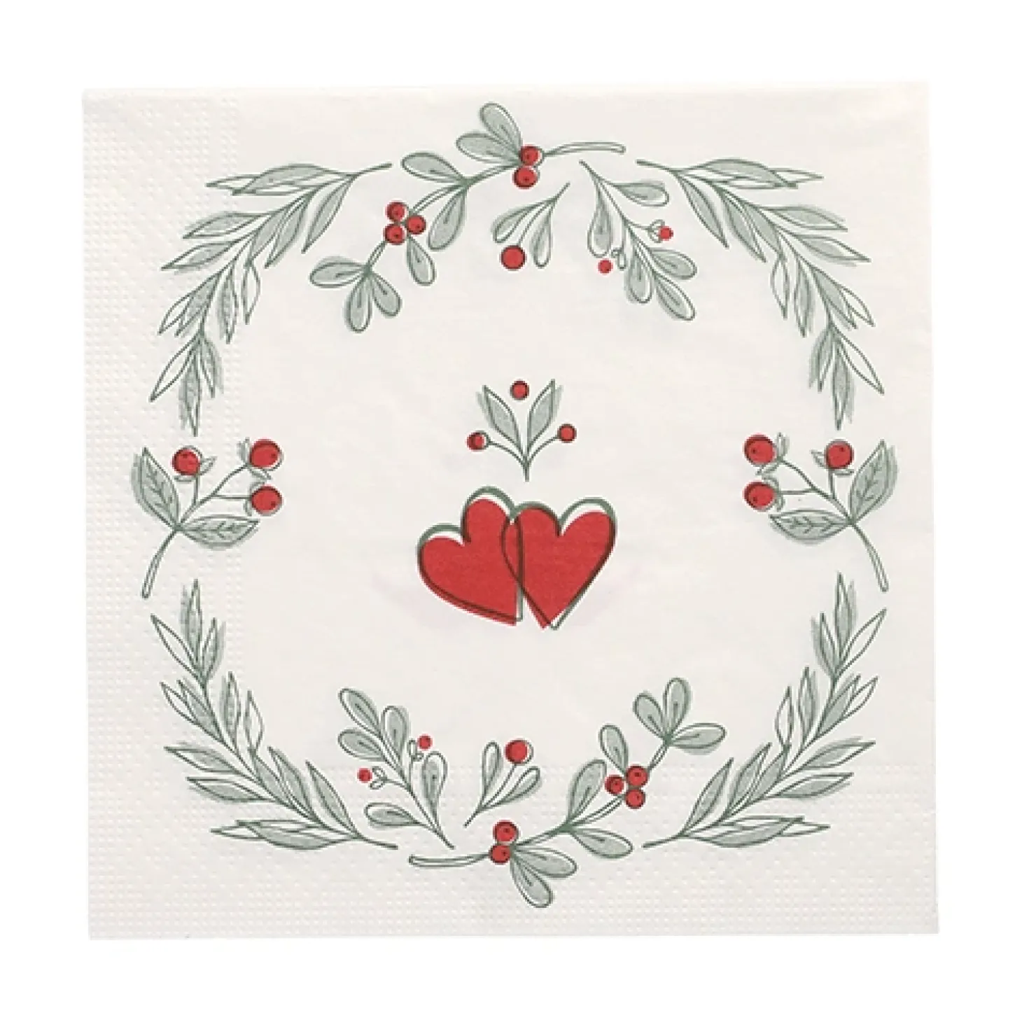 PAPSTAR Servietten, 3-lagig 1/4-Falz 33 cm x 33 cm "Berries"