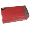 PAPSTAR Servietten, 1-lagig 1/4-Falz 33 cm x 33 cm rot, 10 x 500 Stück