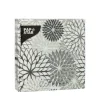 PAPSTAR Servietten, 3-lagig 1/4-Falz 25 cm x 25 cm grau "Floralies"