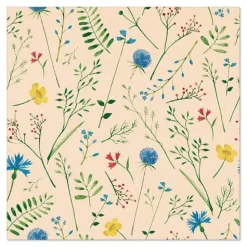 PAPSTAR Servietten, 3-lagig 1/4-Falz 33 cm x 33 cm natur "Sommaräng" aus recyceltem Papier