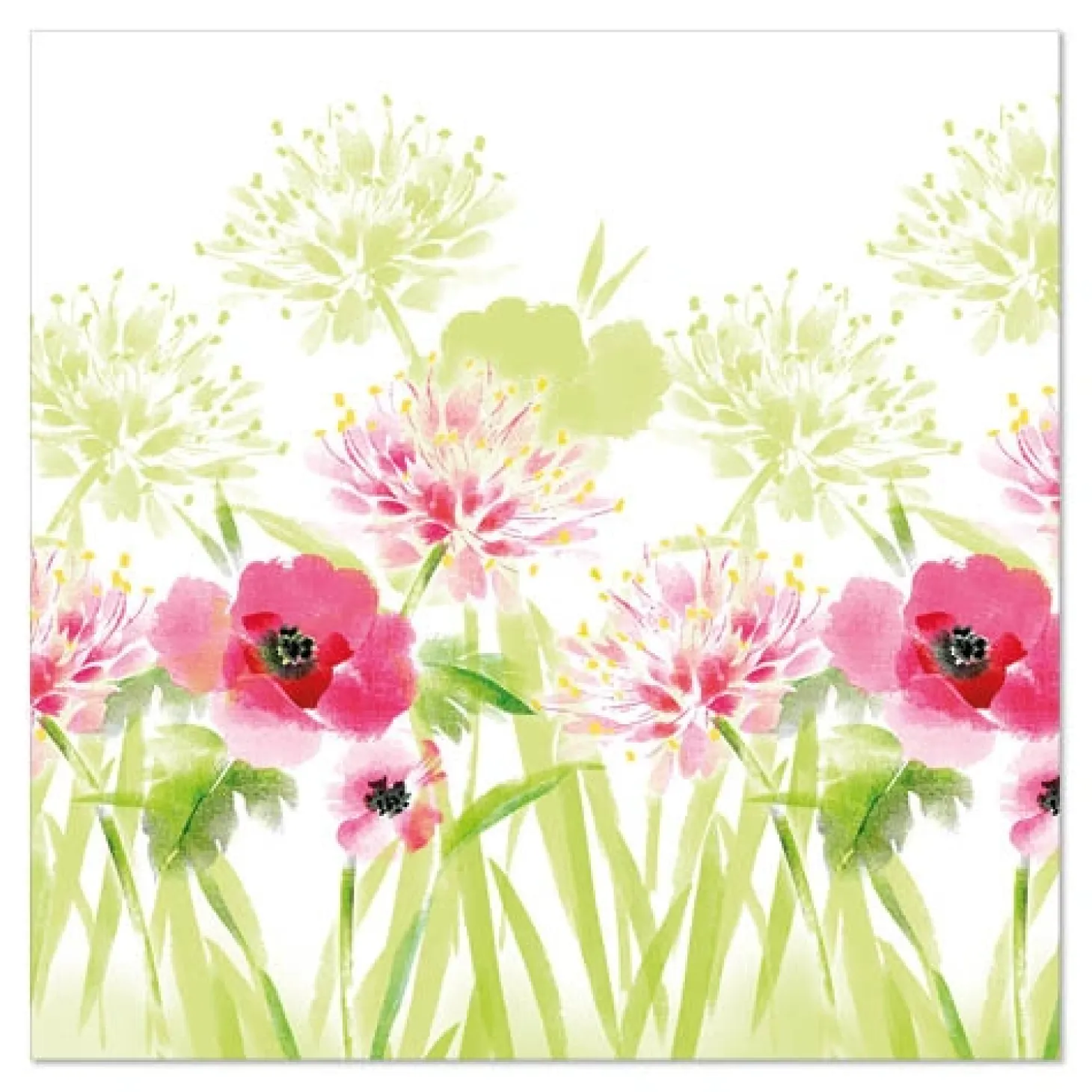 PAPSTAR Servietten, 3-lagig 1/4-Falz 33 cm x 33 cm "Summer Breeze"