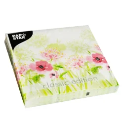 PAPSTAR Servietten, 3-lagig 1/4-Falz 33 cm x 33 cm "Summer Breeze"