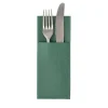PAPSTAR Servietten "ROYAL Collection" 40 cm x 30 cm dunkelgrün mit Besteckfalz