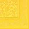 PAPSTAR Servietten "ROYAL Collection" 1/4-Falz 40 cm x 40 cm gelb "Ornaments", 5 x 50 Stück