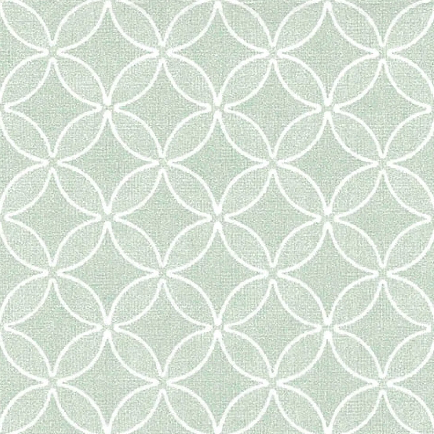 PAPSTAR Servietten "ROYAL Collection" 1/4-Falz 40 cm x 40 cm jadegrün "Circle Flowers", 5 x 50 Stück