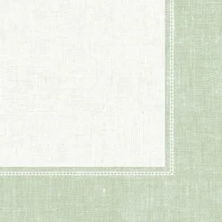 PAPSTAR Servietten "ROYAL Collection" 1/4-Falz 40 cm x 40 cm jadegrün "Linum", 5 x 50 Stück
