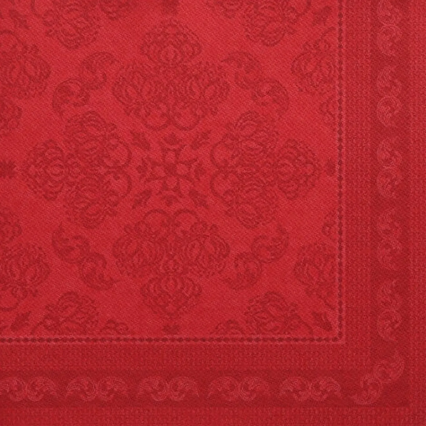 PAPSTAR Servietten "ROYAL Collection" 1/4-Falz 40 cm x 40 cm bordeaux "Arabesque"