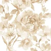PAPSTAR Servietten "ROYAL Collection" 1/4-Falz 40 cm x 40 cm sand "Rose", 5 x 50 Stück
